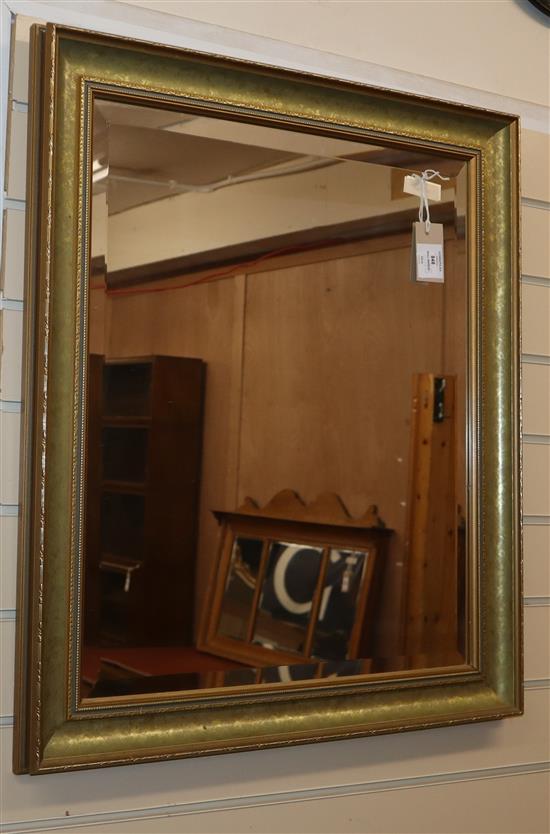 A gilt framed wall mirror W.63cm